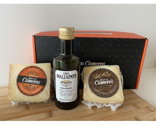 tienda de quesos online, pack aceite y queso, regalos originales